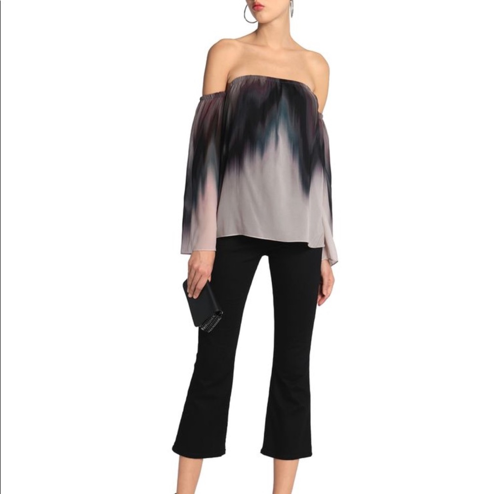 Bailey 44 grand jete chiffon off shoulder shirt